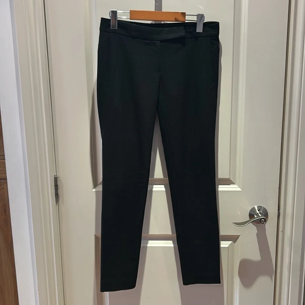 MAJE black zip fly pants slim pants 26 made in Bulgaria